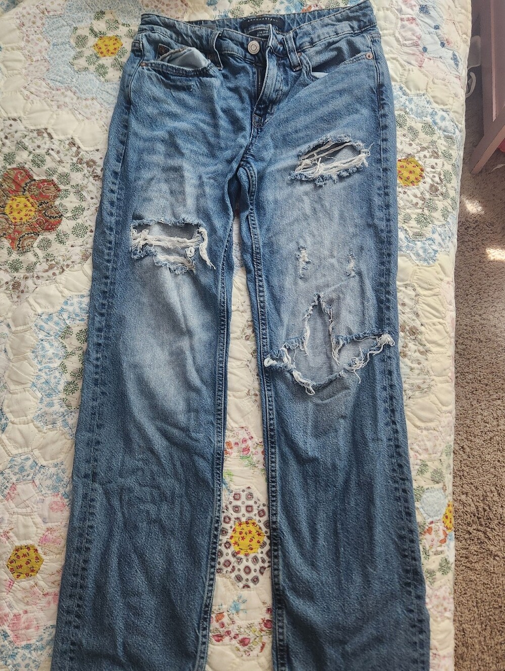 Aeropostale 90s Low Rise Baggy Jeans 0 Regular